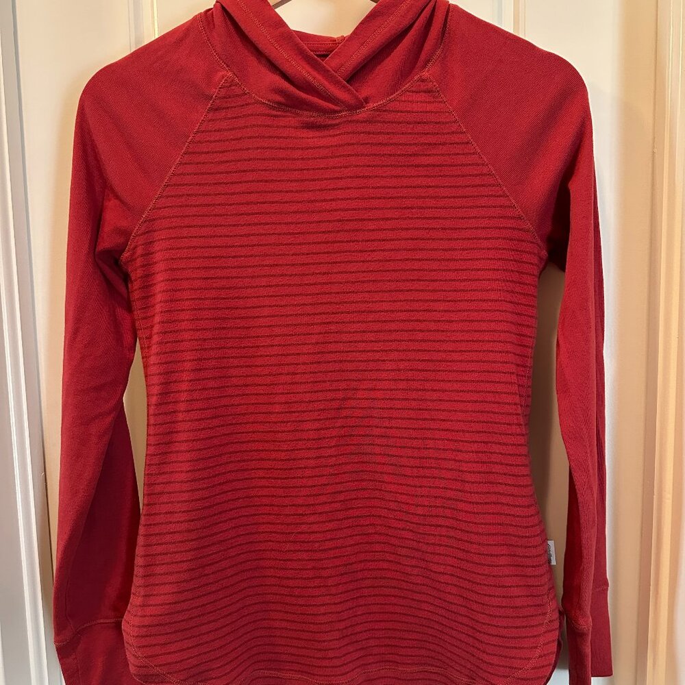 Eddie Bauer Hooded Long Sleeve Shirt, Small